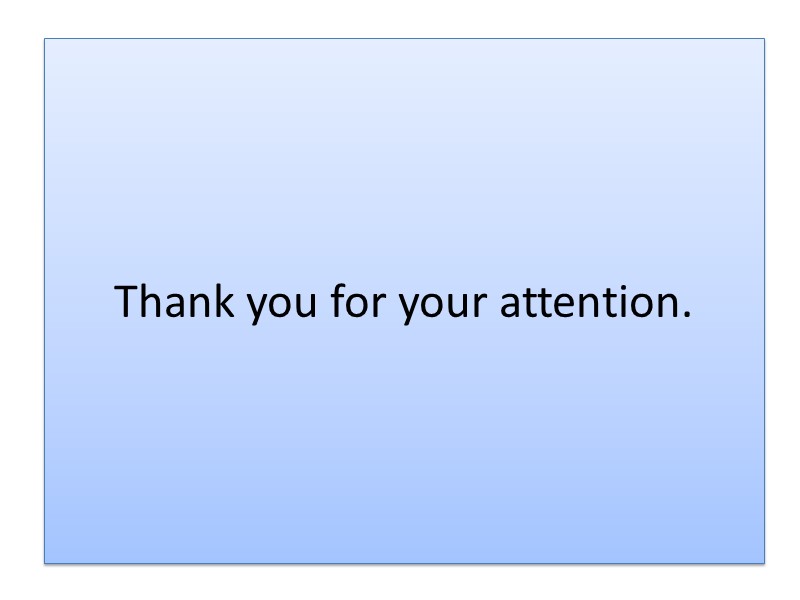 Thank you for your attention.